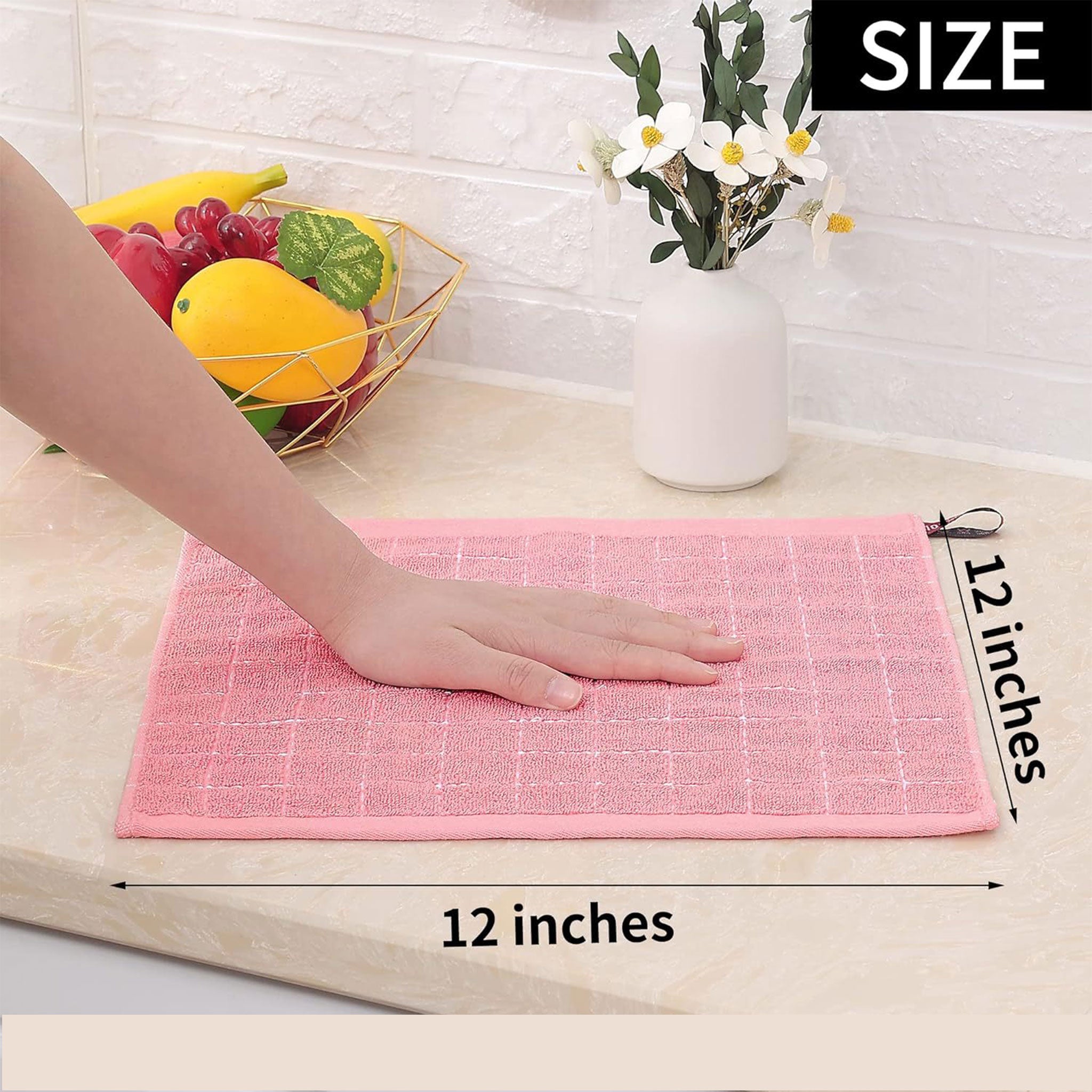 Soft Waffle Cotton Kitchen Towel