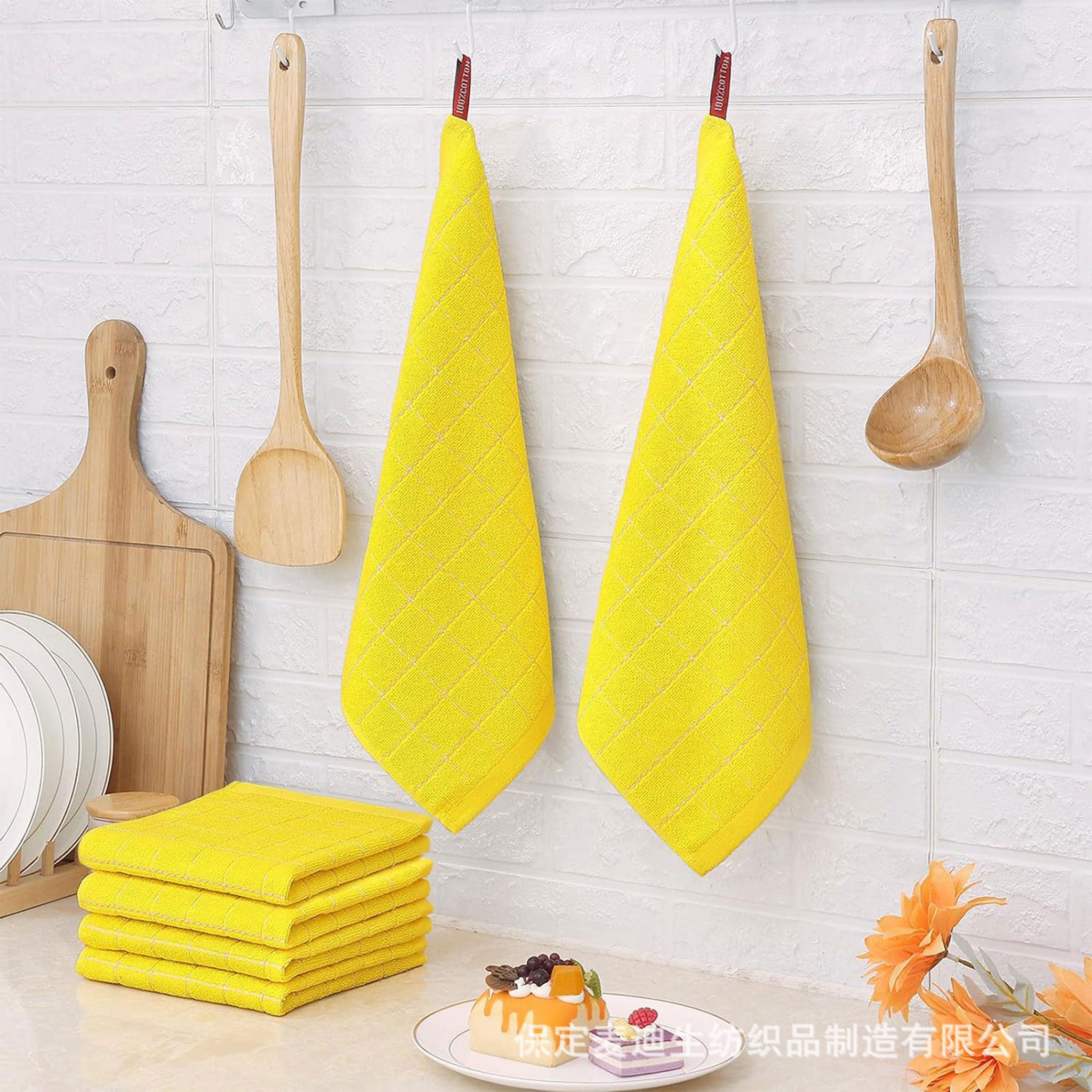 Soft Waffle Cotton Kitchen Towel