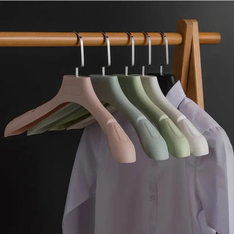 Quality Clothes Selling Shop Hangers Wide Shoulder Non Slip Lady Dress Coat Rack Pants Clip Bedroom Cloakroom Wardrobe Storage wiktra