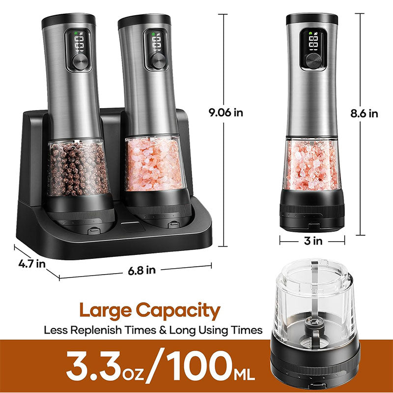 Rechargeable Electric Pepper & Salt Grinder