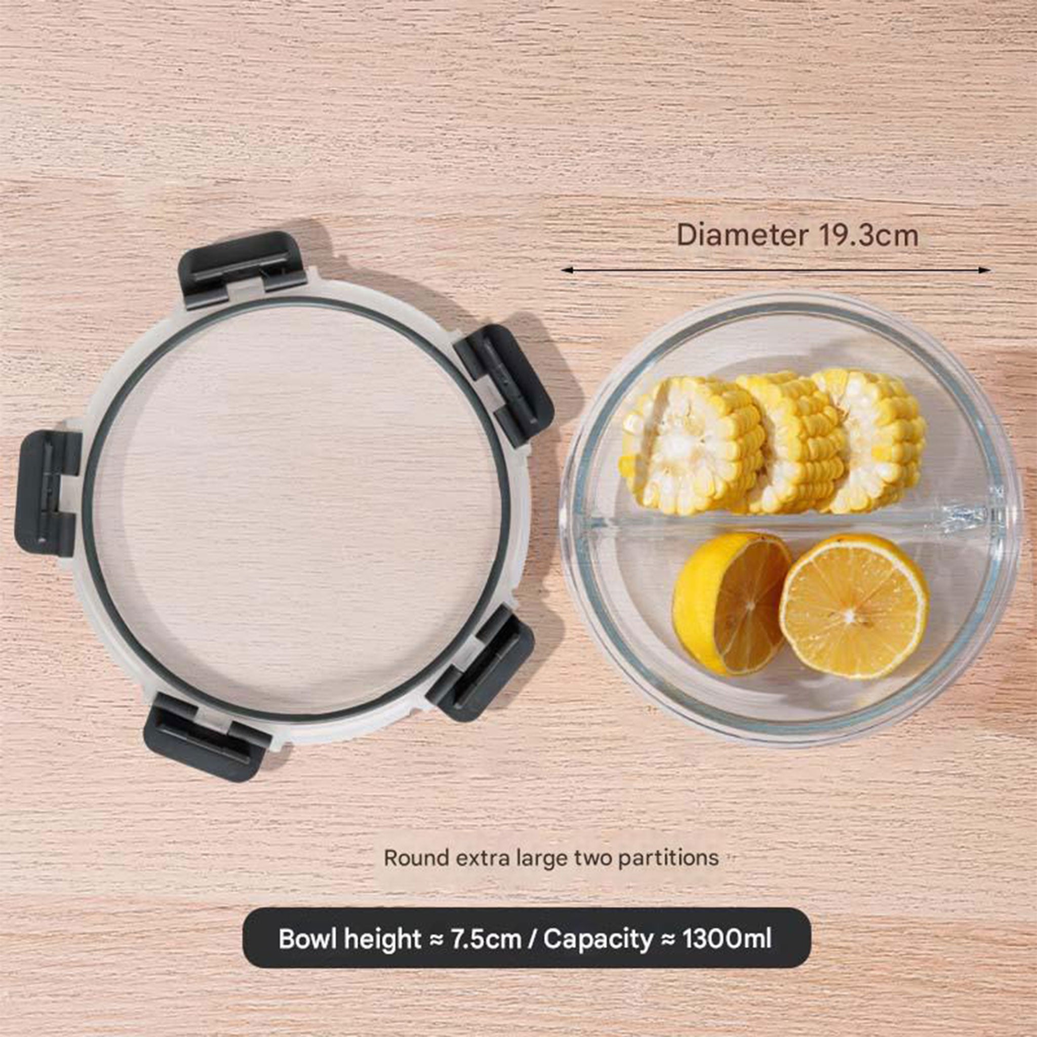 Rectangular Borosilicate Glass Lunch Box