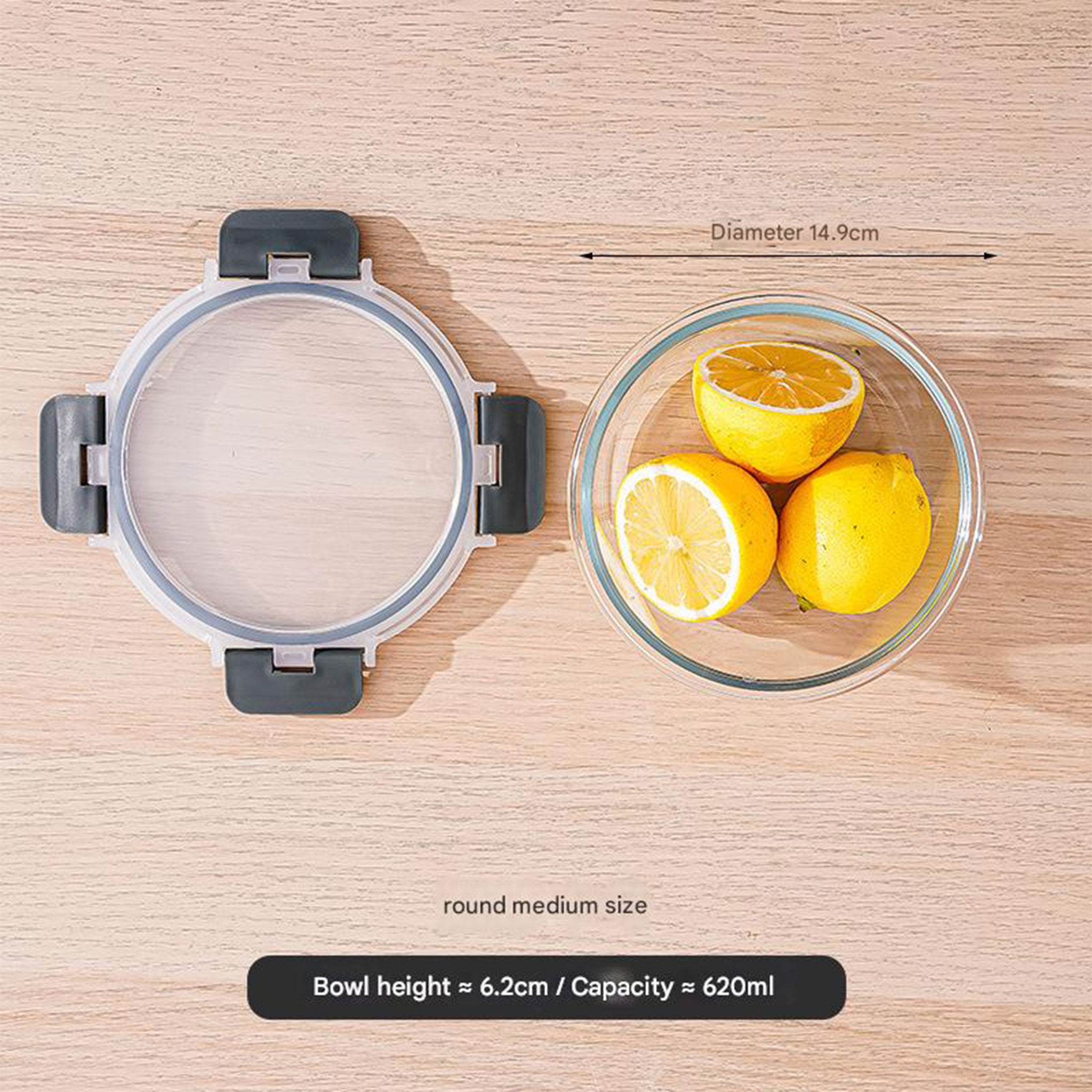 Rectangular Borosilicate Glass Lunch Box