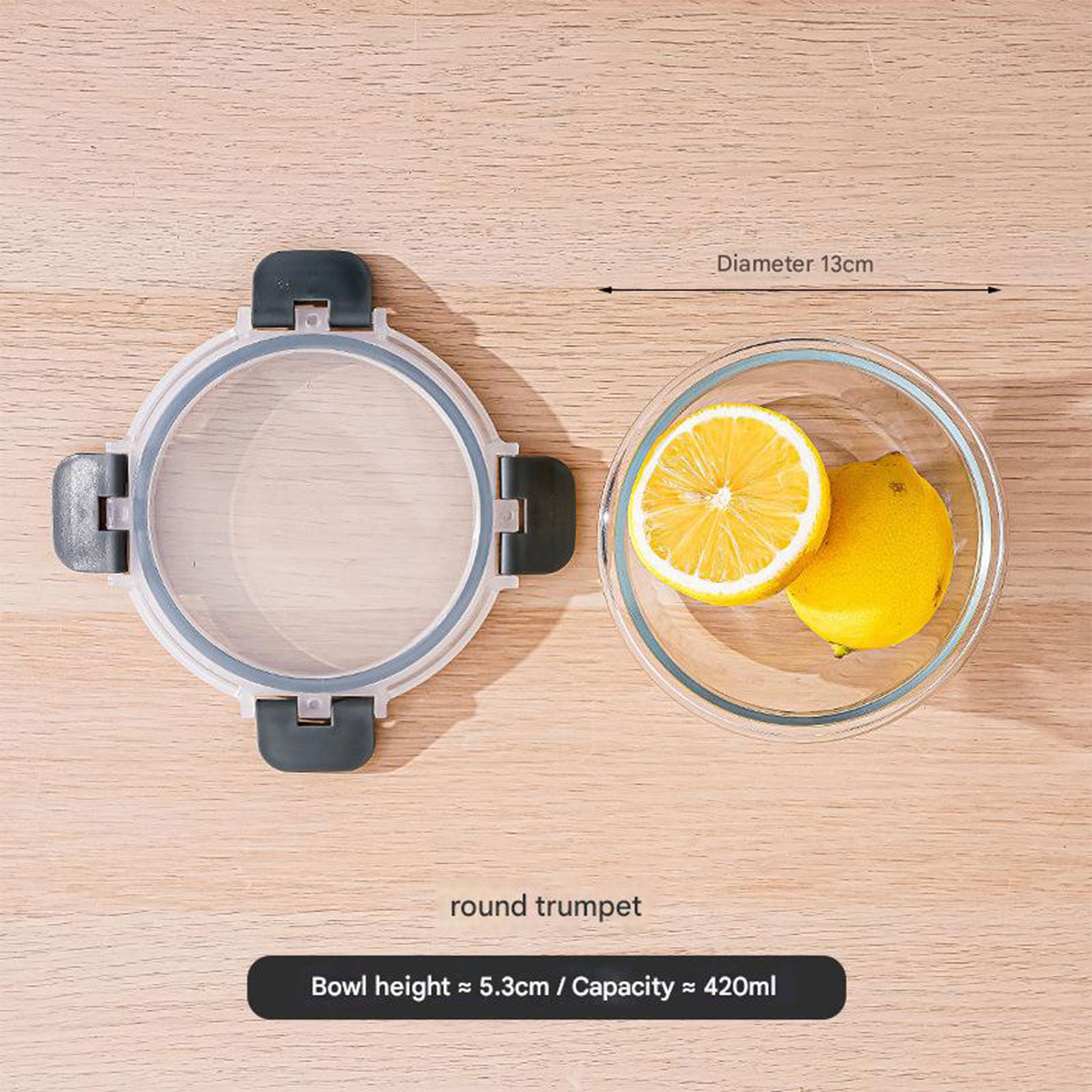 Rectangular Borosilicate Glass Lunch Box