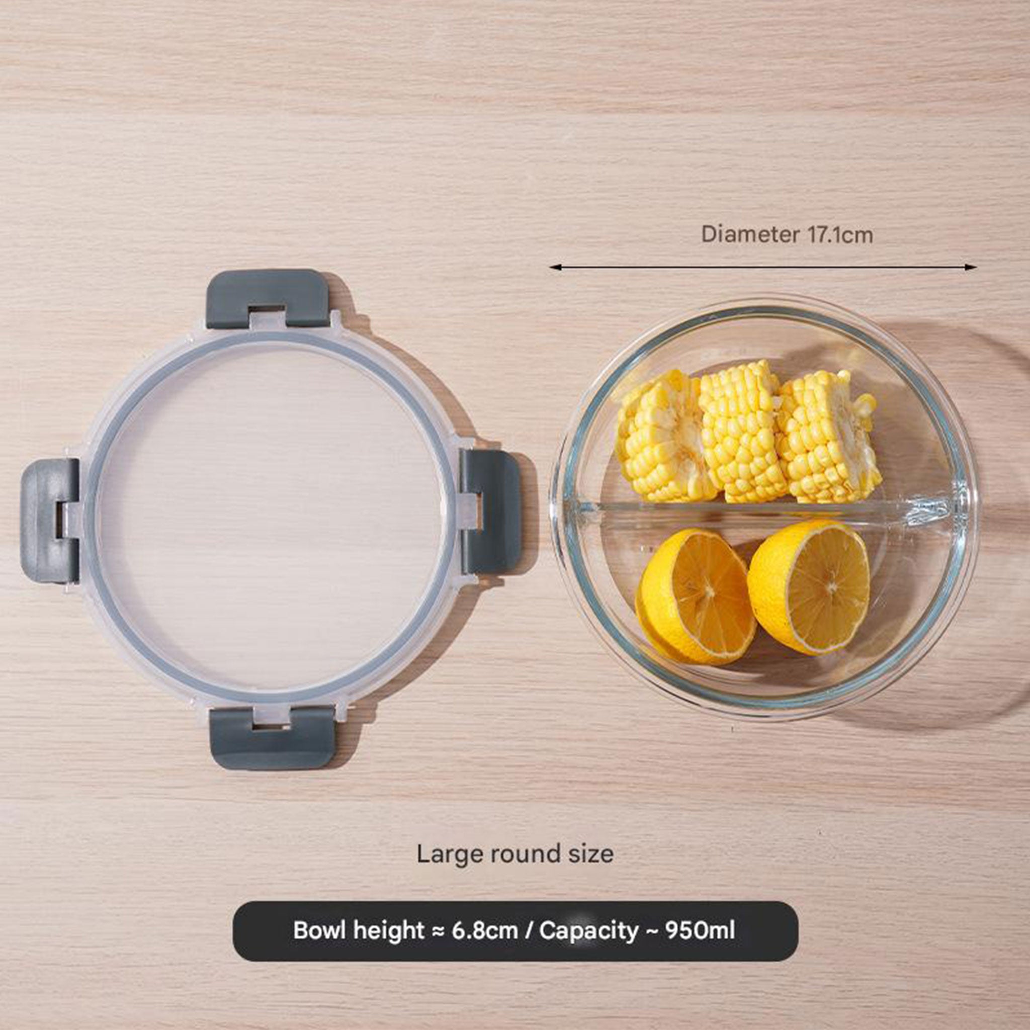 Rectangular Borosilicate Glass Lunch Box