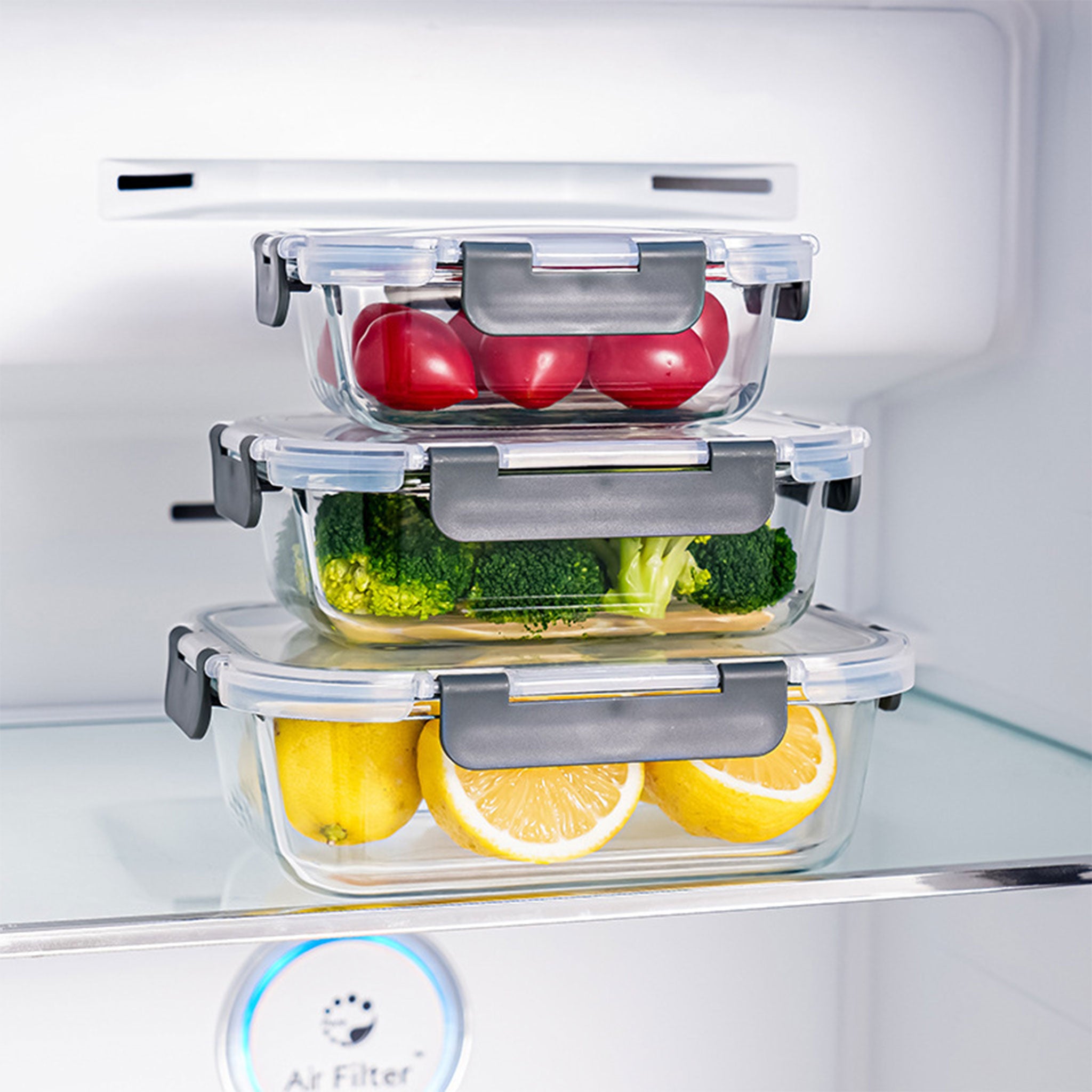 Rectangular Borosilicate Glass Lunch Box