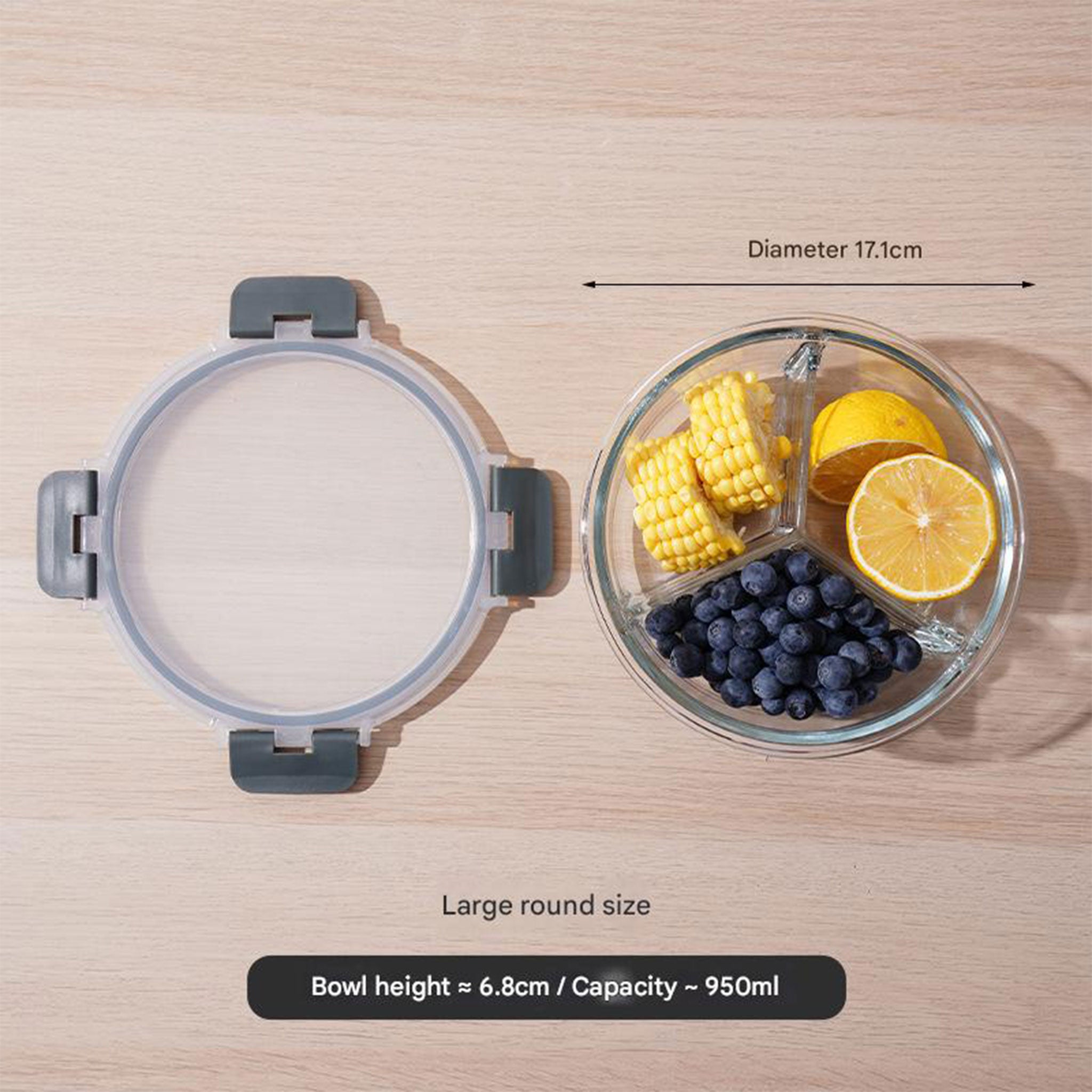 Rectangular Borosilicate Glass Lunch Box