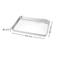 Rectangular Nonstick Pan Stainless Steel Cookie Cooking Sheet Baking Tray Steamed Sausage Dishes Fruit Grill Fish Plate Bakeware wiktra