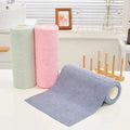 Reusable Cleaning Wipe Household Kitchen Cloth Microfiber Towel Rolls Dish Rags Wash Paper Towel Replacement 1 Roll of 20 Sheets wiktra