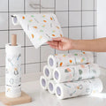 50 Pcs/Roll of Reusable Lazy Rags Kitchen Cleaning Dish Cloth Hand Towel Rolls wiktra