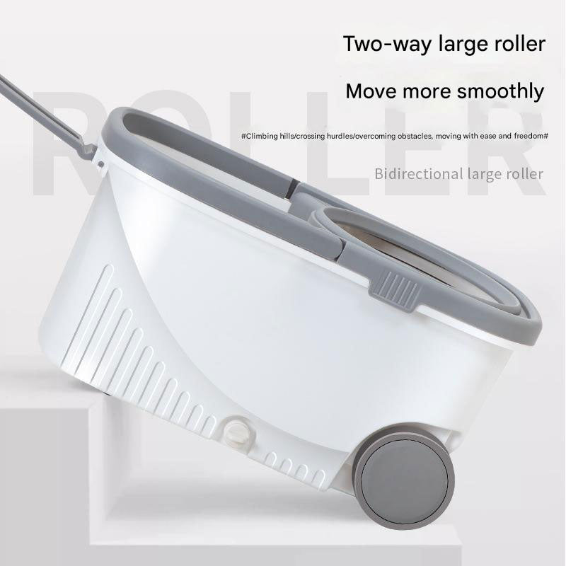 Rotating Mop with Self-Cleaning Bucket