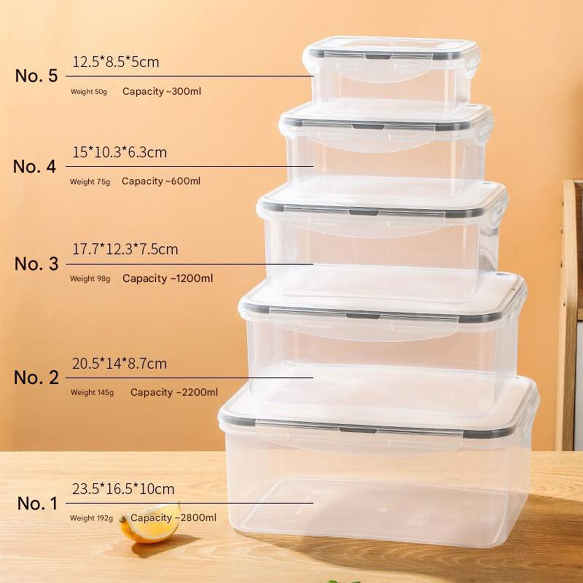 Round Transparent Refrigerator Crisper