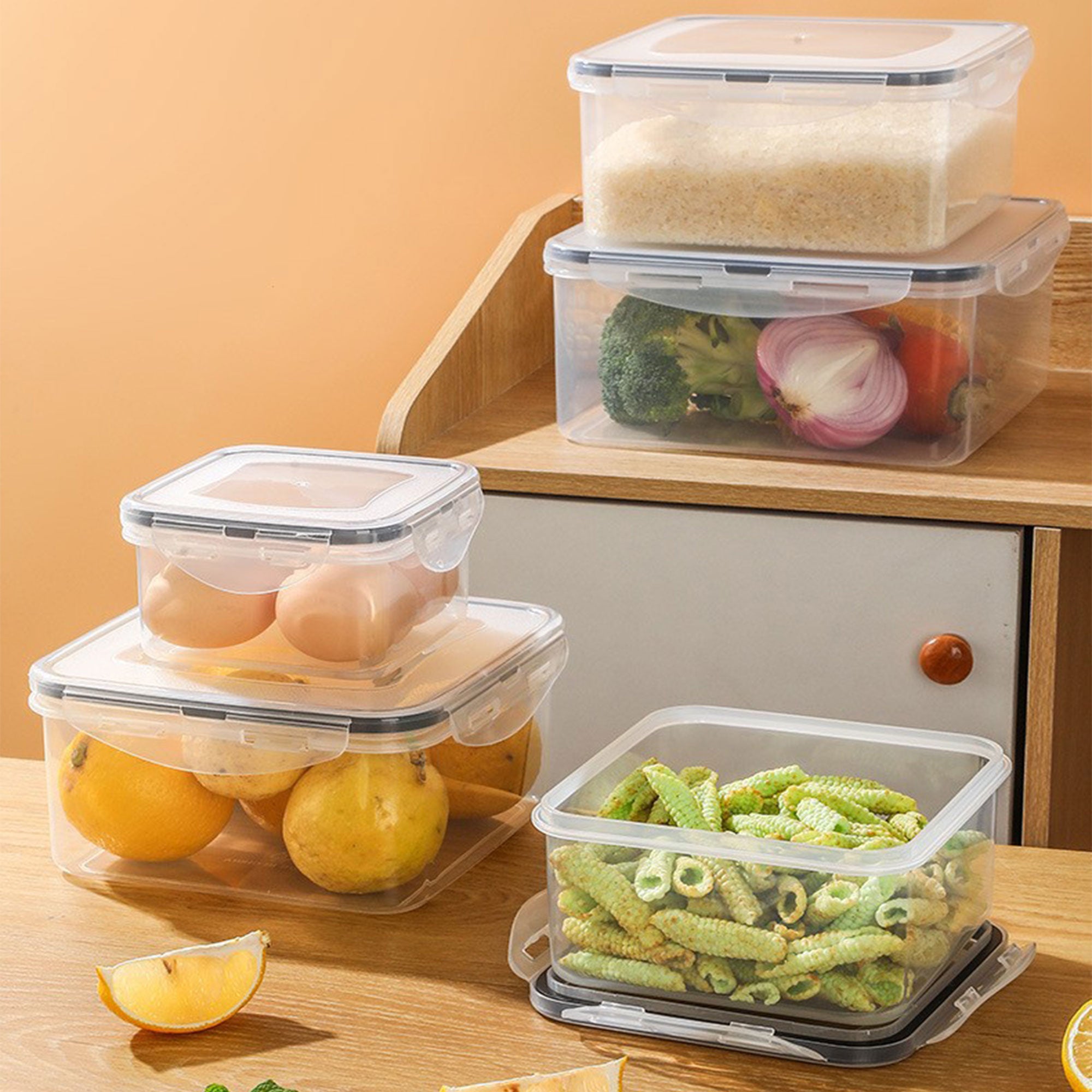 Round Transparent Refrigerator Crisper