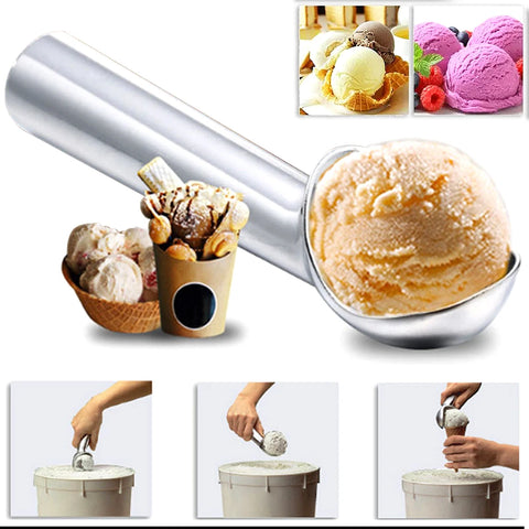 Ice Cream Scoops Ice Cream Spoon Digger Fruit Balls Cookie Spoons Yogurt Sorbet Scooper Home Kitchen Alloy Gadgets Accessories