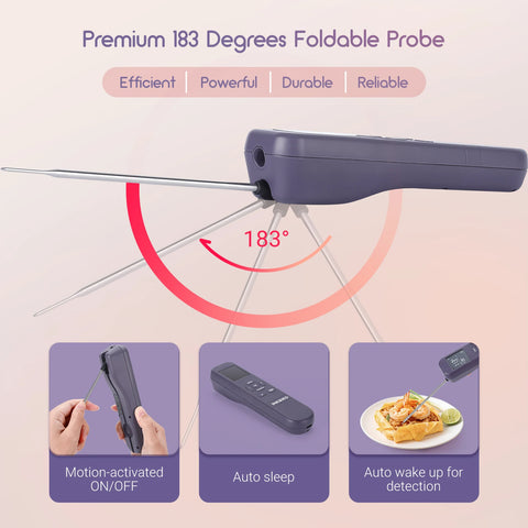 INKBIRD Handige IHT-1M 3-In-1 Multifunctional Food Thermometer Handy Meat with IR Detector Timer For Cooking Kookwekker Voor