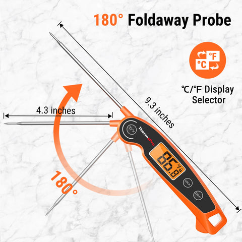 ThermoPro TP605 Instant Reading Meat Digital BBQ Thermometer For Kitchen Cooking With Backlight And Calibration Function