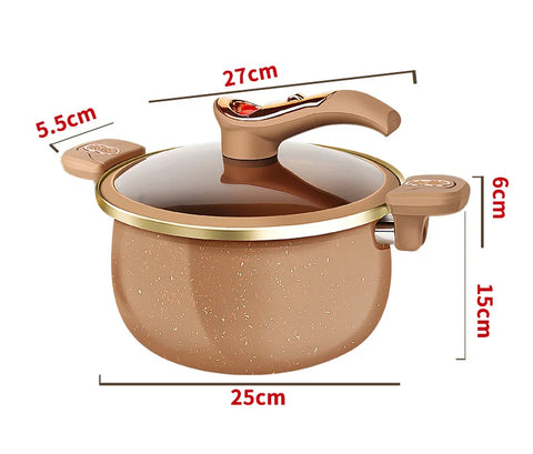 Ceramic micro-pressure pot soup pot clay casserole household cooking pot non-stick pot stew soup pot gas stove induction cooker