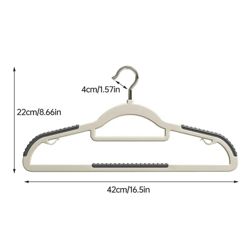 10PCS Clothes Hanging Household Hangers Non-slip Dormitory Bedroom Special Storage Clothes Hanging No Trace