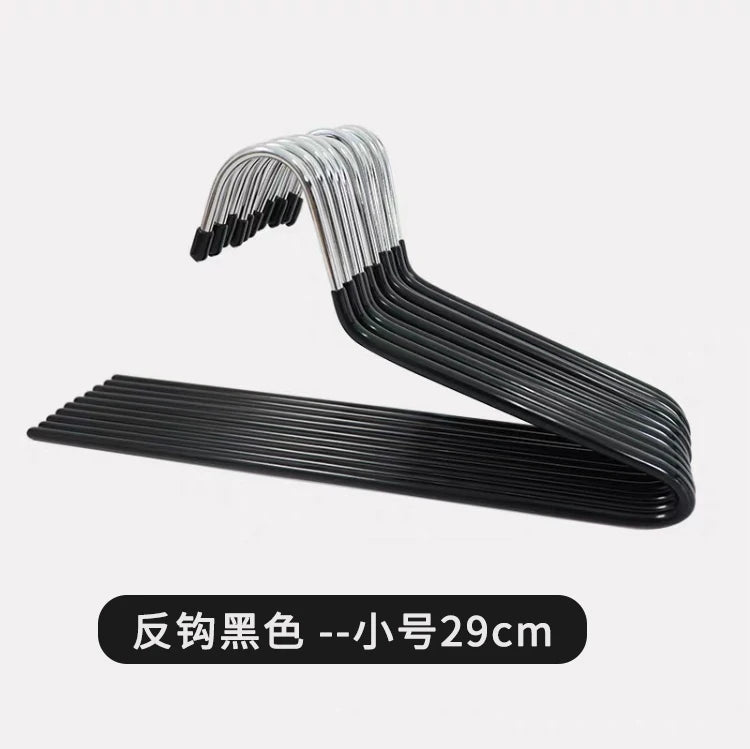 10pcs Metal Pants Hanger Pants Organizer Closet Trouser Rack 29/35CM Balcony Drying Clothes Hanger Storage Pants Rack Traceless
