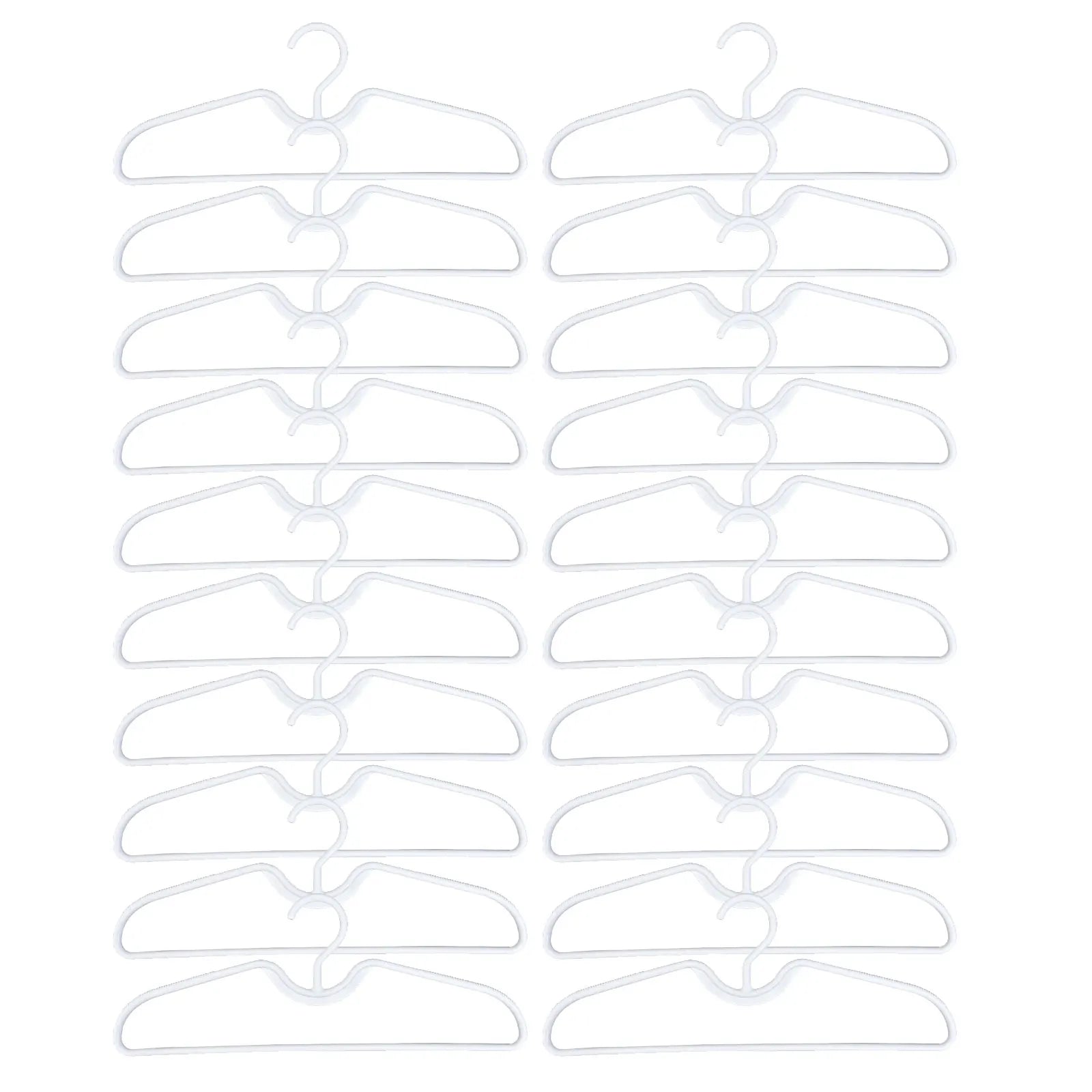 5/10/20pcs Short Neck Hangers Anti-Slip Plastic Clothes Hangers For Save Vertical Space Home Improvement Clothing Tools Parts