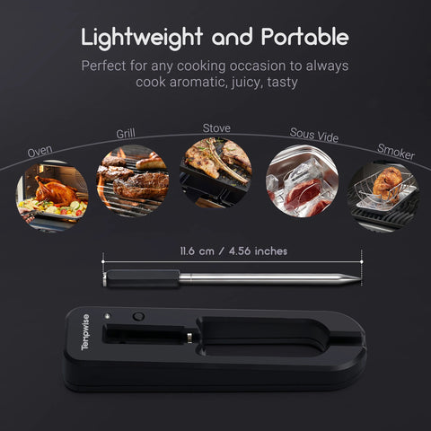 New Wireless Meat Food Thermometer for Oven Grill BBQ Smoker Kitchen Smart Digital Bluetooth Barbecue Thermometer Temperature