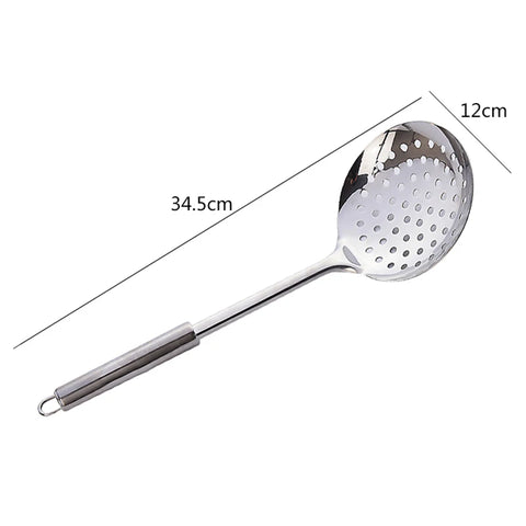 Stainless Steel Kitchen Cooking Utensil Cookware Colander Anti-scalding Handle Kitchen Accessories