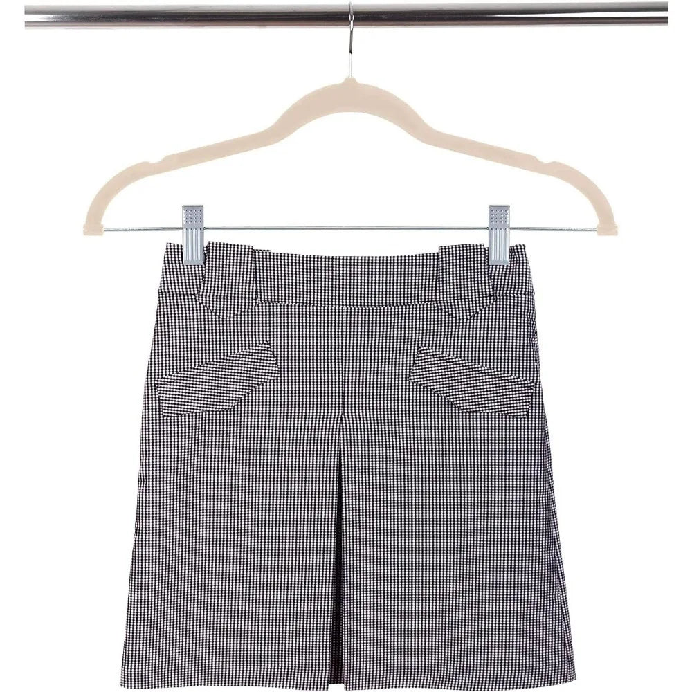 Non Slip Clothes Hanger Space Saving Felt Hangers for Clothing Heavy Duty Black Velvet Hangers for Coats Pants  Dress Clothes