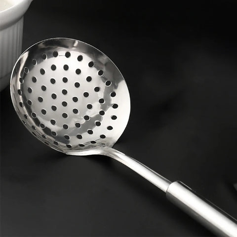 Stainless Steel Kitchen Cooking Utensil Cookware Colander Anti-scalding Handle Kitchen Accessories