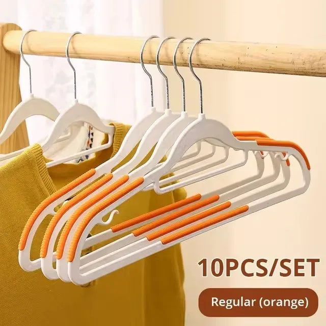 20/10Pcs Adult Anti-Slip Clothes Hangers Household Wet and Dry Wardrobe Bedroom Dormitory Clothes Hanging No Trace Drying Rack