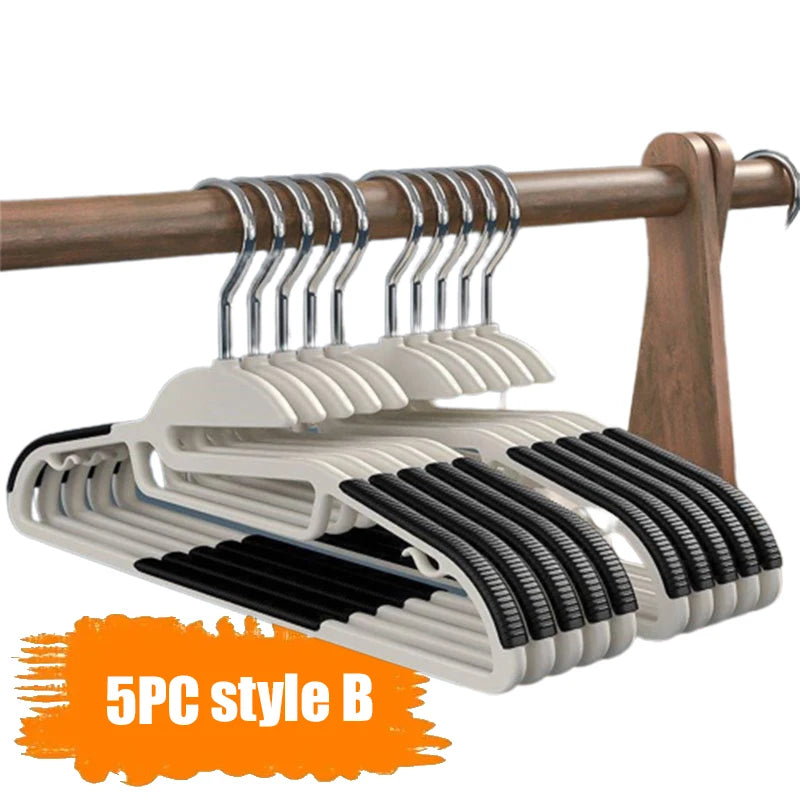 Non-Slip Clothes Hangers Set Wardrobes Organizer Shelf For Clothes Hangers Plastic Organization Wardrobe Closet Bedroom Storage
