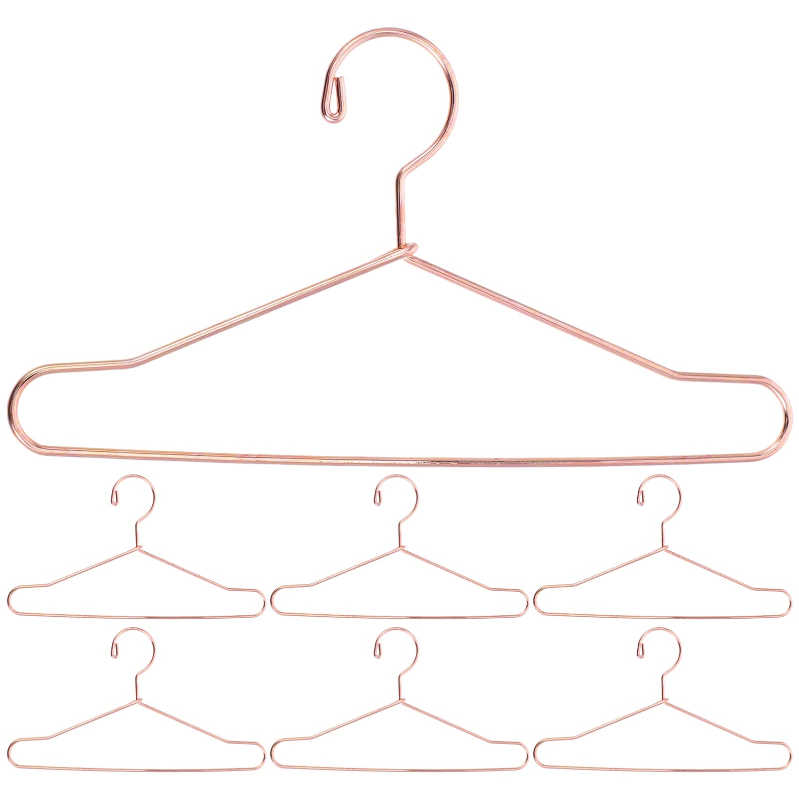 Miniature Hangers for Ornaments Clothes Racks Dog Bracket Holder Silver Iron Baby Dolls