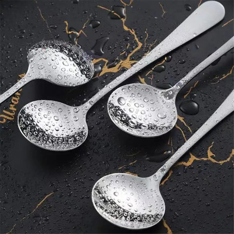 Stainless Steel Spoons Ice Cream Long Handle Coffee Stirring Dinnerware Kitchen Utensils