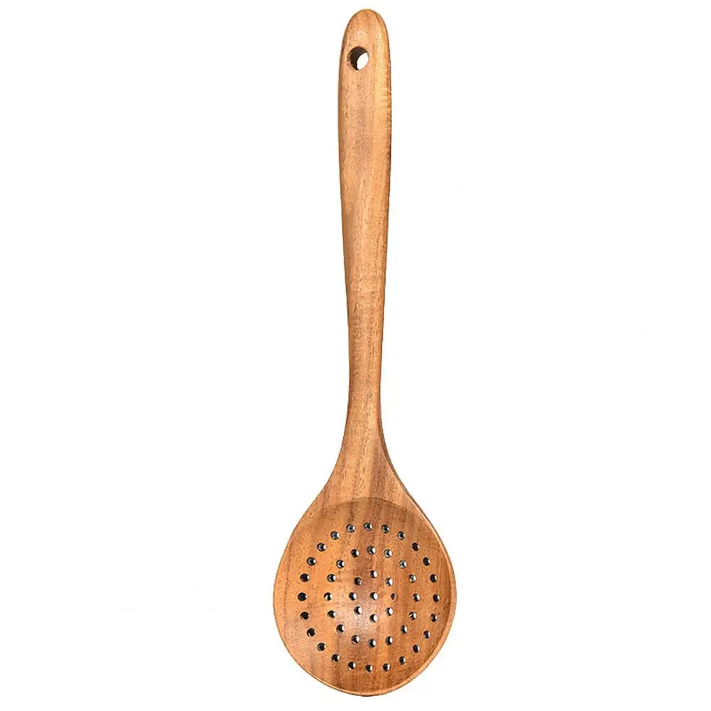 Great Rice Spoon Cooking Comfortable Grip Lightweight Long Handle Spatula Colander Spoon