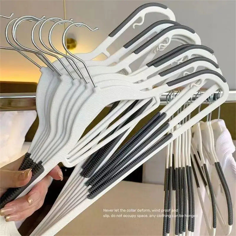 Non-Slip Clothes Hangers Set Wardrobes Organizer Shelf For Clothes Hangers Plastic Organization Wardrobe Closet Bedroom Storage