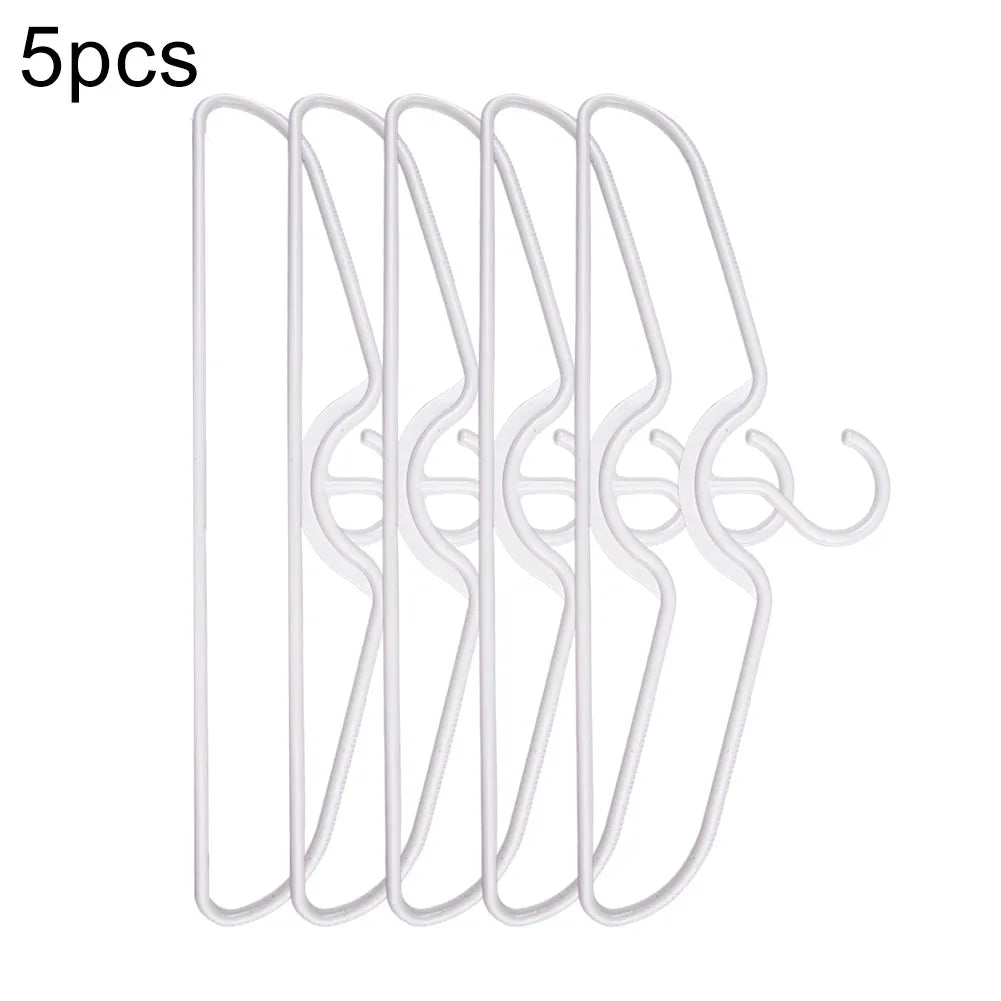 5/10/20pcs Short Neck Hangers Anti-Slip Plastic Clothes Hangers For Save Vertical Space Home Improvement Clothing Tools Parts