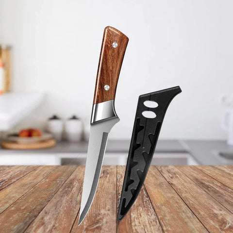 Butcher Knife Boning Knives Handmade Fishing Knife Meat Cleaver Stainless Steel Kitchen Slicing Knife Fruit Peeling Knives