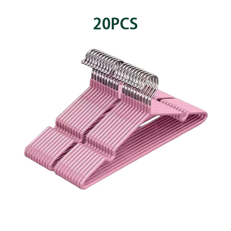 10/20pcs Clothes Hangers With Non-slip Design Traceless Clothes Racks Rust Prevention Sturdy Heavy Duty Coat Durable Hangers New