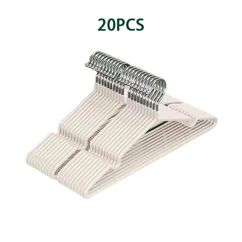 10/20pcs Clothes Hangers With Non-slip Design Traceless Clothes Racks Rust Prevention Sturdy Heavy Duty Coat Durable Hangers New