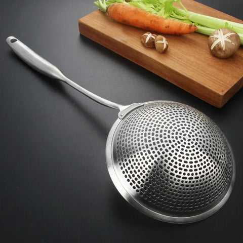 304 Stainless Steel Skimmer Strainer Colander Mesh Deep Fryer Oil Frying Scoop Noodles Dumpling Sieve Kitchen Tools Kitchenware