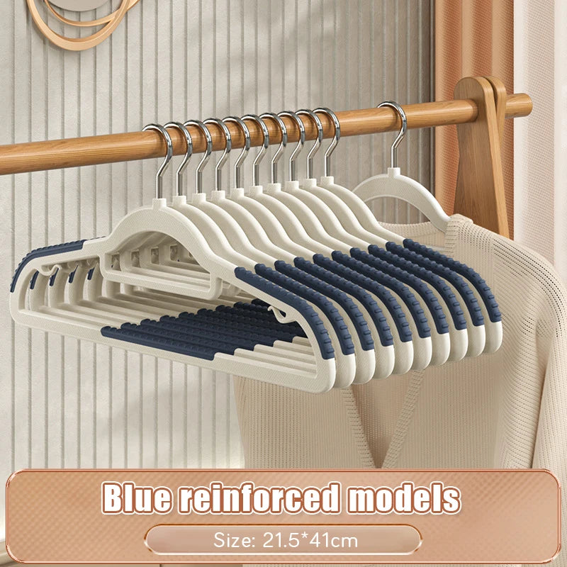 10/20pcs Multifunctional Clothes Hangers Rubber Anti-Slip Camisole Underwear Suit Organizers Rotin Dressing Storage Space Saving