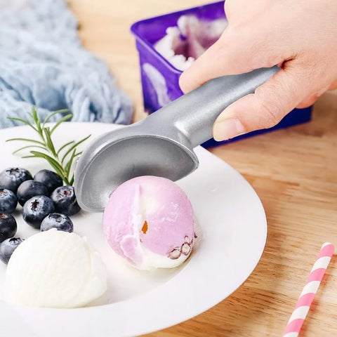 Stainless Steel Ice Cream Scoops Ice Cream Spoon Digger Fruit Balls Watermelon Cookie Spoons Icecream Scooper Kitchen Gadgets