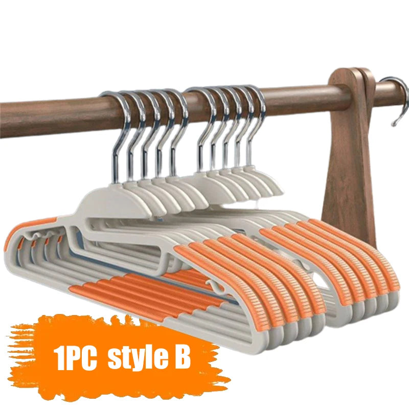 Non-Slip Clothes Hangers Set Wardrobes Organizer Shelf For Clothes Hangers Plastic Organization Wardrobe Closet Bedroom Storage