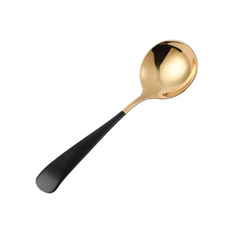 304 Stainless Steel Round Head Dessert Spoon Small Round Coffee Dessert Spoon Kitchen Accessories Soup Spoon Stir Coffee Spoon