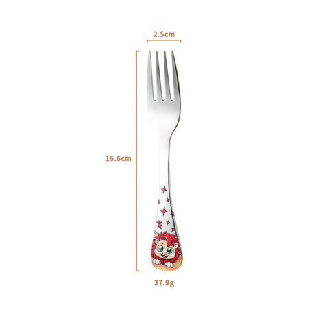 Animal Cartoon Cute Fork Stainless Steel Children Spoon Fork Children Kids Cutlery Set Tableware Dinnerware Supplies Gift