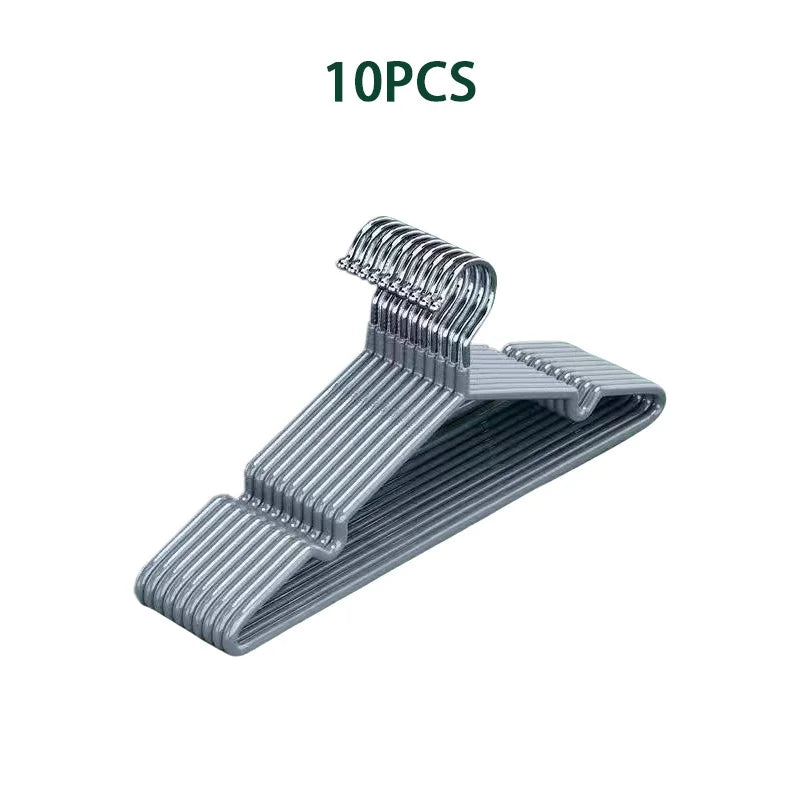10/20pcs Clothes Hangers With Non-slip Design Traceless Clothes Racks Rust Prevention Sturdy Heavy Duty Coat Durable Hangers New