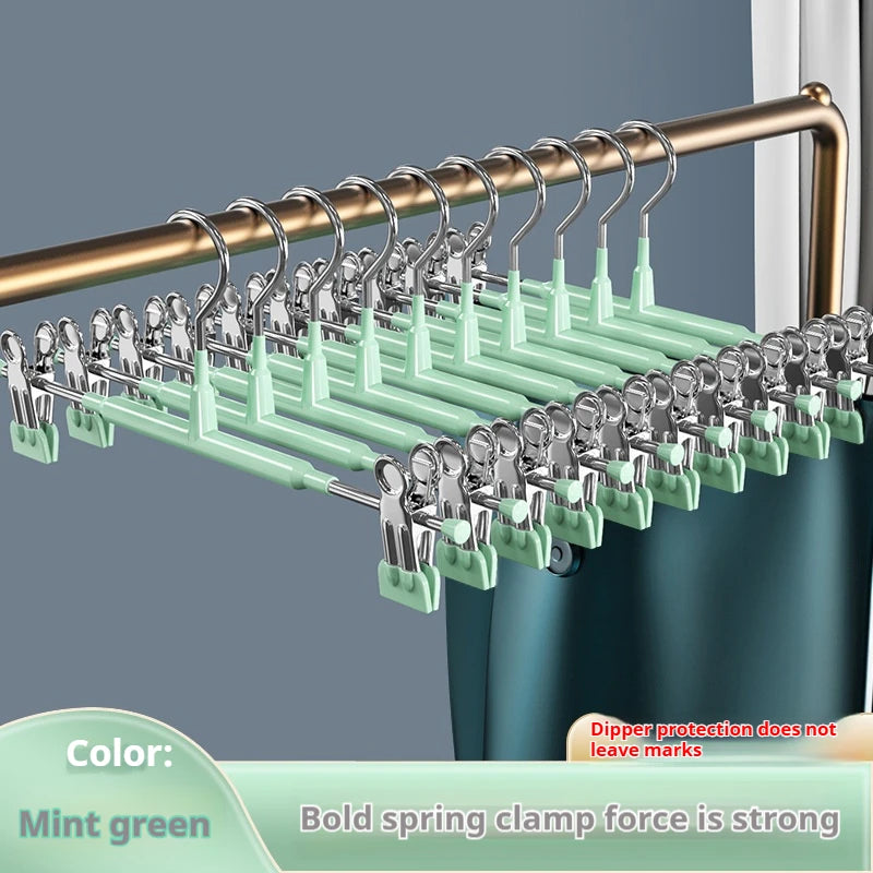 Trouser Rack Trouser Clip Household Seamless Trouser Rack Household Stainless Steel Objects Special Hangers