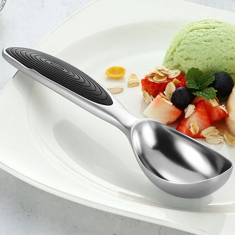 JJYY Watermelon Ice Cream Digger Scoop Kitchen Gadget Zinc Alloy Digging Ball Spoon Ice Cream Dessert Spoon for Home Restaurat