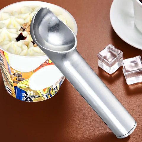 Stainless Steel Ice Cream Scoops Ice Cream Spoon Digger Fruit Balls Watermelon Cookie Spoons Icecream Scooper Kitchen Gadgets