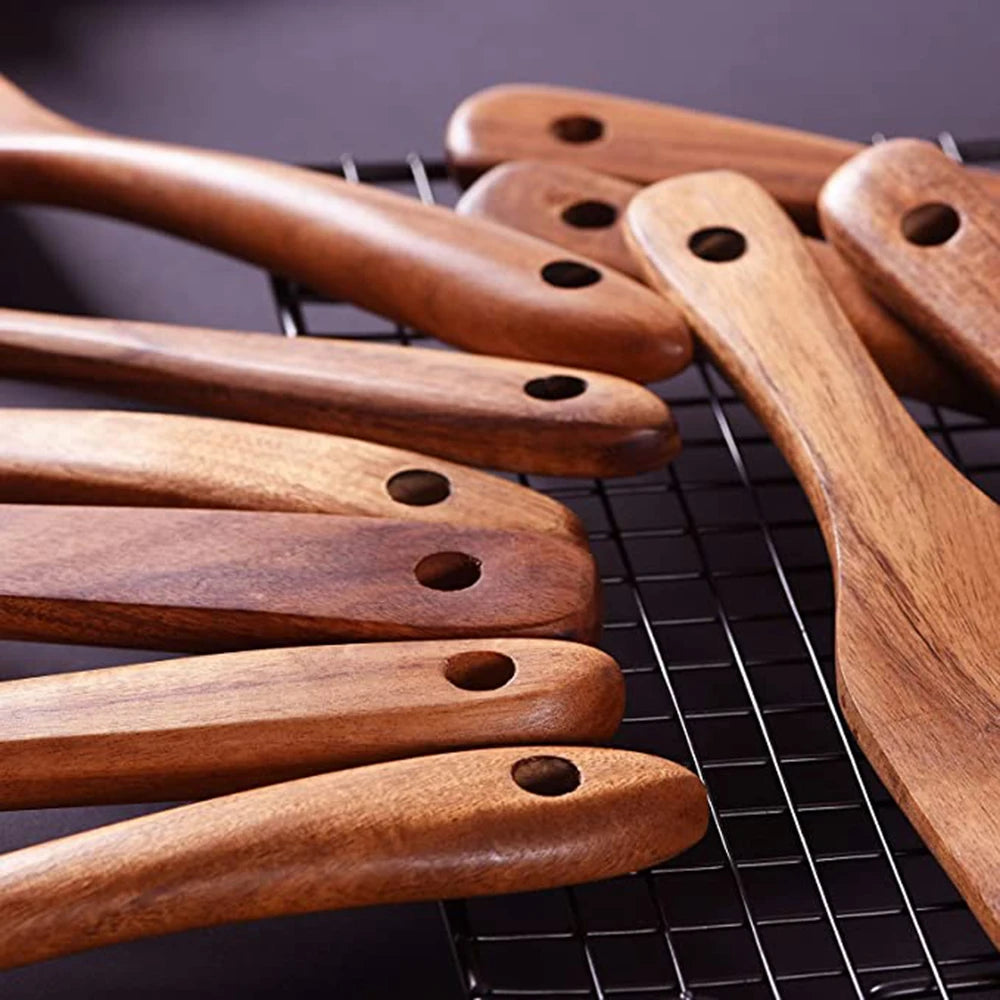 Kitchen Sets Wooden Kitchen Utensils Cooking Wooden Spoons Wooden Spoons Soup Utensils Kitchen Cooking Sets Cooking Gifts