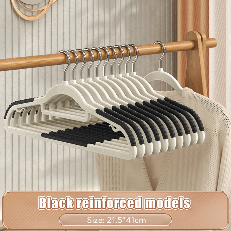 10/20pcs Multifunctional Clothes Hangers Rubber Anti-Slip Camisole Underwear Suit Organizers Rotin Dressing Storage Space Saving