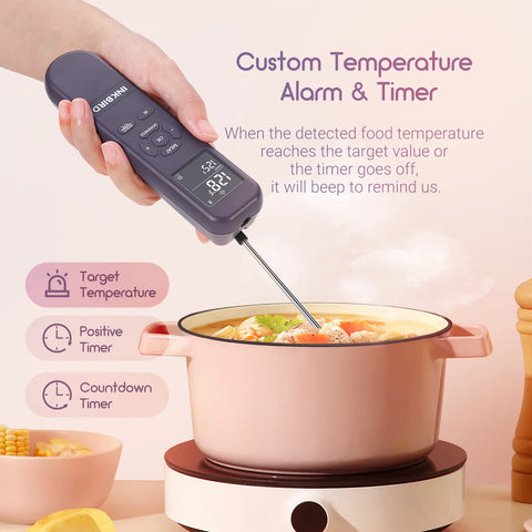 INKBIRD Handige IHT-1M 3-In-1 Multifunctional Food Thermometer Handy Meat with IR Detector Timer For Cooking Kookwekker Voor